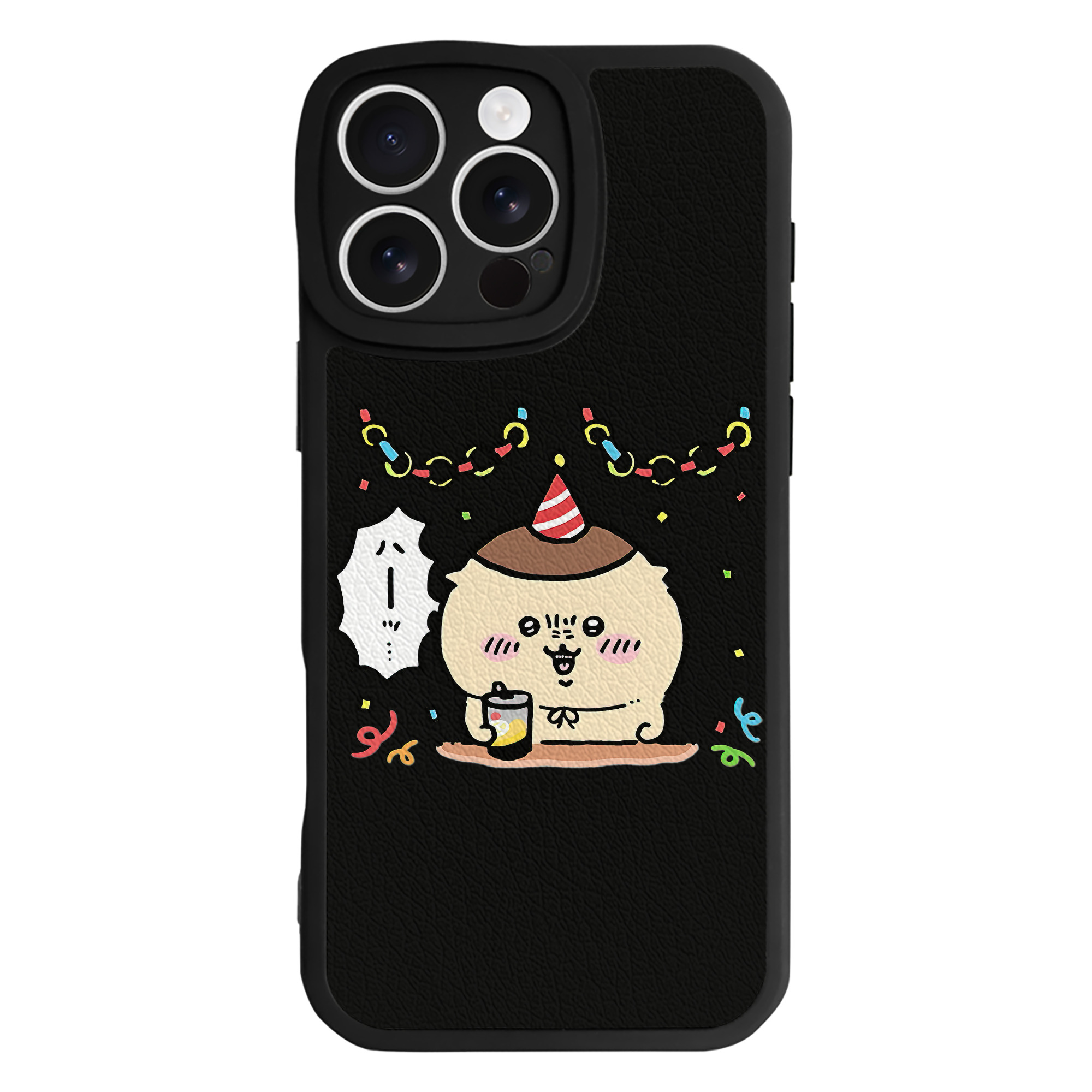 （画像用） ちいかわ くりまんじゅう Chii-kawa kuri manjū 【iPhone 16シリーズ対応】シリコンスマホケース（レザー調） 材質：シリコン